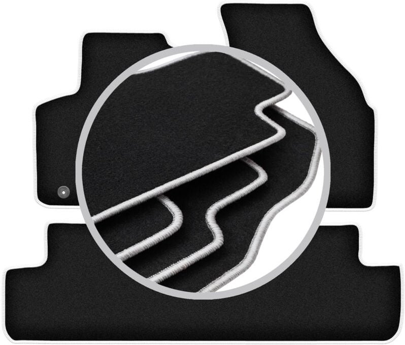 CARLUX-SILVER Autofußmatten für: Chevrolet Rezzo Minivan (2000-2011)