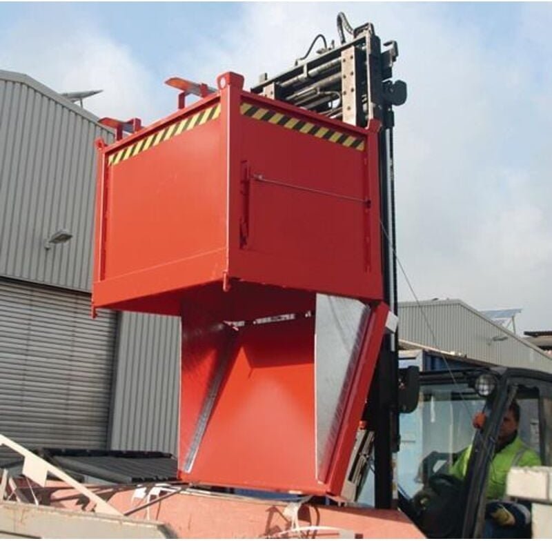 Bauer Klappbodenbehälter FB 2000, lackiert, Lichtblau