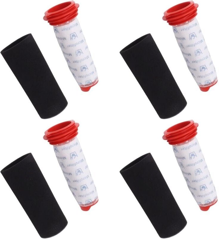 4er-Pack Schaumstofffilter und Mikrofilter für die kabellosen Staubsauger Bosch BCH6ZOOO und BBH625W60