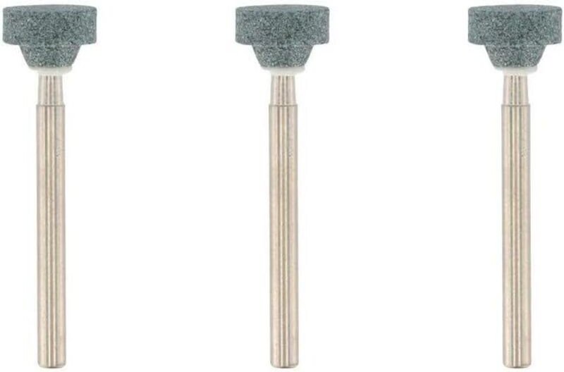 KZQ - 3er Set Schleif- und Schruppscheiben aus Siliziumkarbid, ø 10,3 mm, Kronenform, für Stein, Glas, Keramik