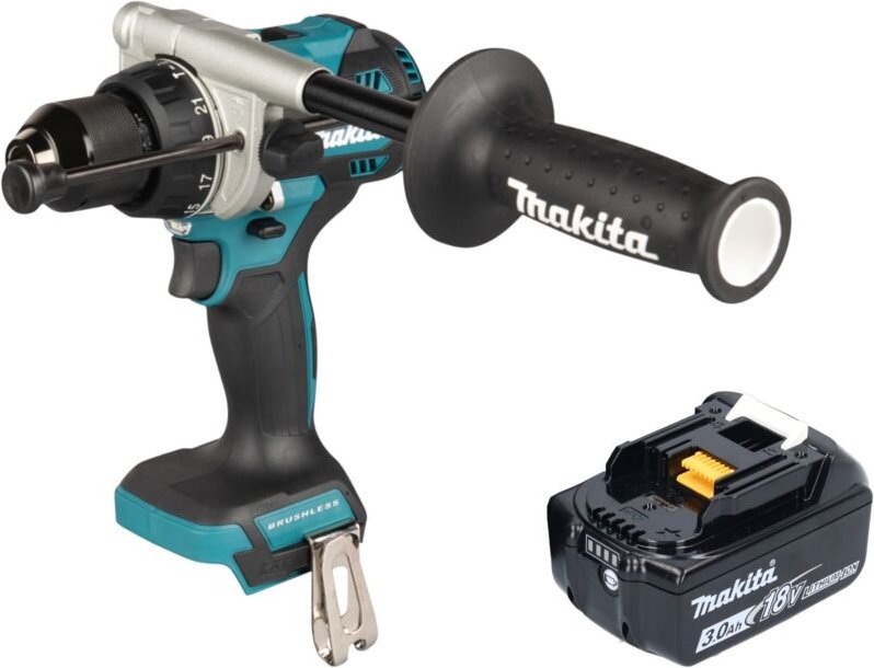 Makita DHP 492 F1 Akku Schlagbohrschrauber 18 V 141 Nm Brushless + 1x Akku 3,0 Ah - ohne Ladegerät