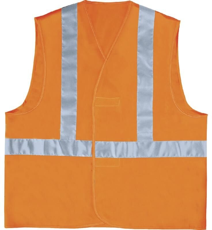 Gilet Delta Plus Haute Visibilité Polyester Orange Fluo- Montage Baudrier - Gilp4or0 52/54 (L)