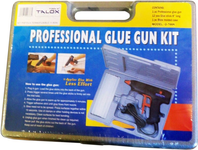 80-W-Heißklebepistolen-Kit mit 11-mm-Silikonstange G766K