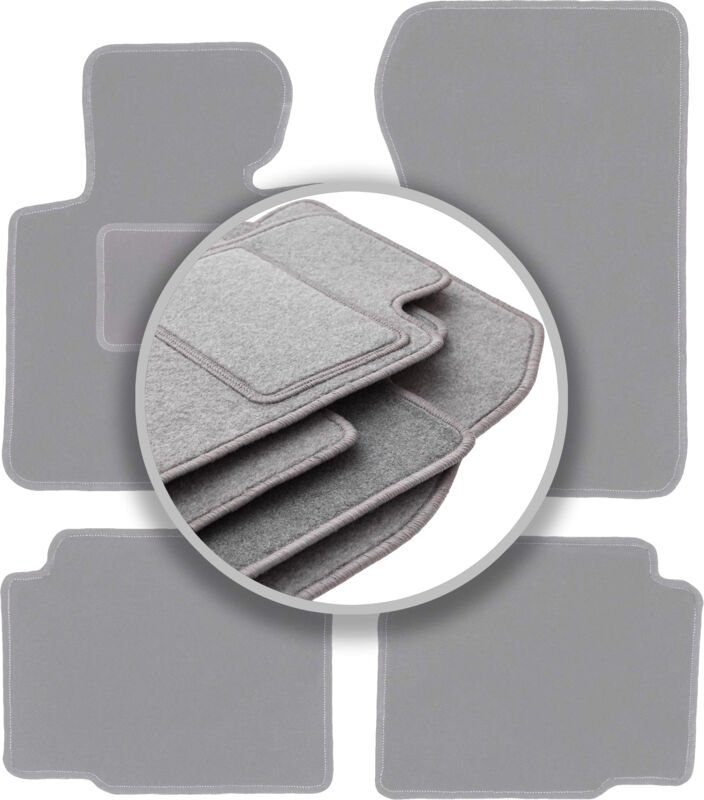 Graue Autofußmatten für: BMW 3 E36 Kompakt, Coupé, Limousine, Kombi, Touring (1991-2000)
