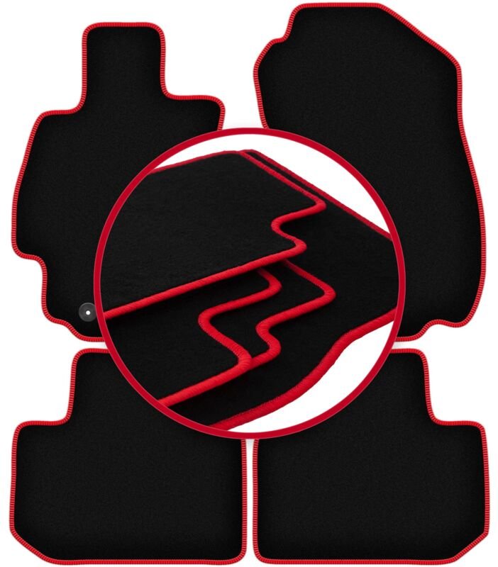 CARLUX-RED Autofußmatten für: Subaru Forester V SUV (2016-)