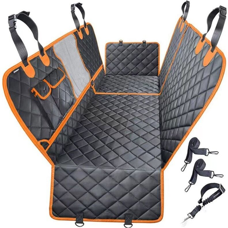 Haustierkissen, Auto-Rücksitz, weich, 100 % wasserdicht, universell, kratzfestes Material, Oxford-Stoff/PP-Baumwolle, Sc...