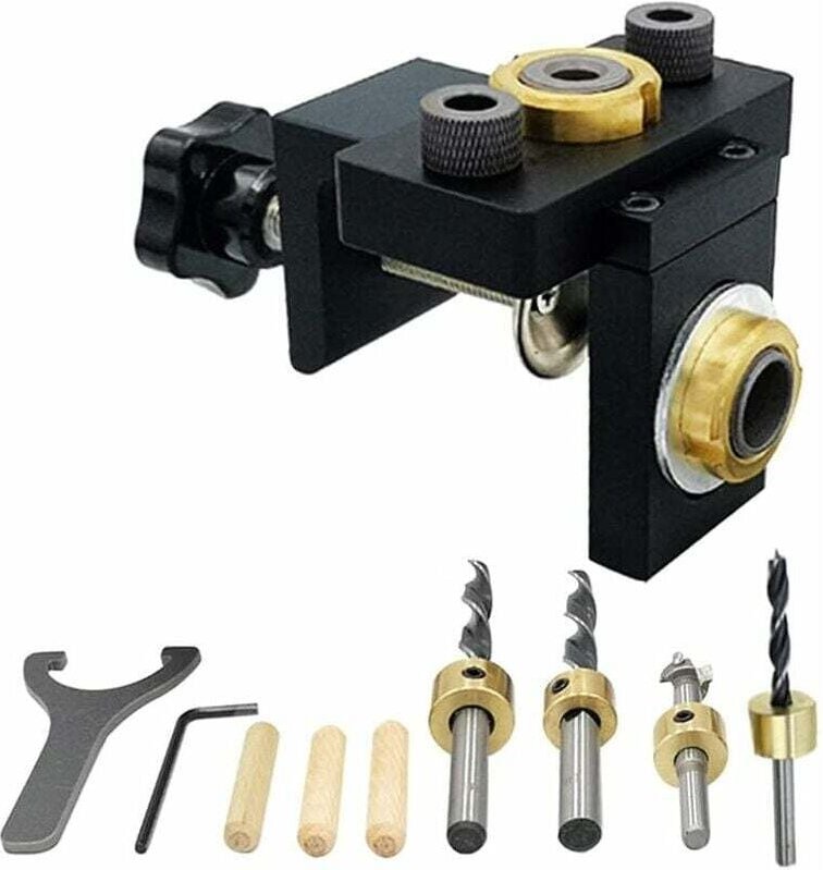 Schrägbohrlehre, Scharnierlehre, Lochpositionierer für Möbelverbindung, Lochstanzer, Tischlerwerkzeuge mit Positionierun...