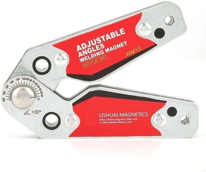 Magnetischer Schweißhalter, einstellbare Winkel 20°-200°, Schweißmagnete Winkelklemmenfinder Positionierer mit Sechskant...