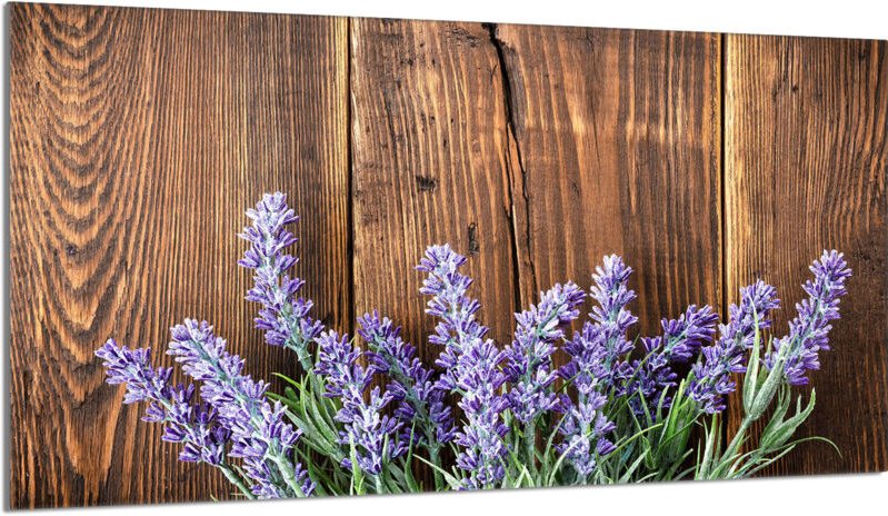 Glas-Herdplattenschutz 90x52 Lavendel