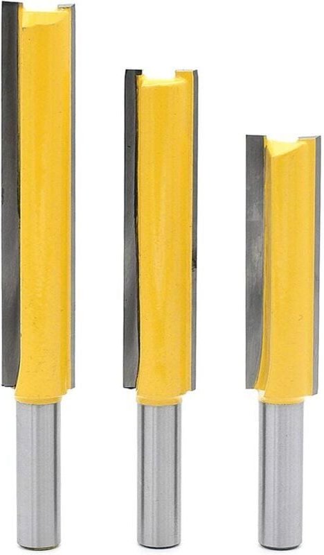 3 punte per fresa extra lunghe con gambo da 8 mm, fresa per lavorazione del legno con tagliente extra lungo con taglient...