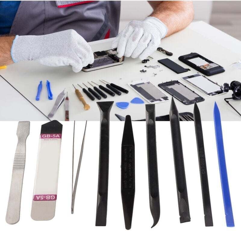 9-in-1-Werkzeugsatz für Elektronikreparaturen, Werkzeugsatz zum Öffnen von Bildschirmen, LCD-Bildschirmöffner für Mobilt...