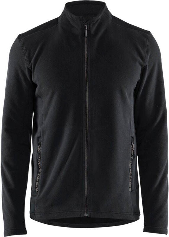 Arbeitsjacke aus Mikropolar 4765 - Schwarz/Mittelgrau XS