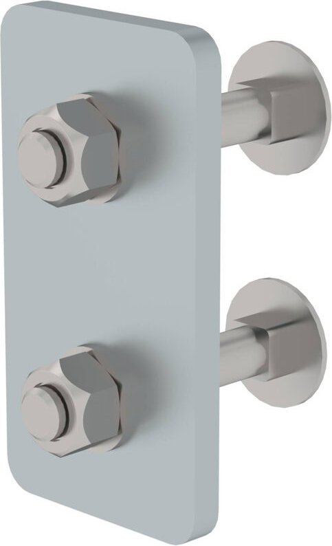 Munk - Günzburger Steigtechnik Schienenbefestigung für Leitersprossen Stahl verzinkt - 077536