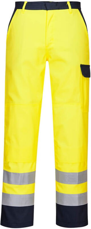 Arbeitshose Hi-Vis Bizflame Gelb XL - FR(50-52) - UK(40-41)
