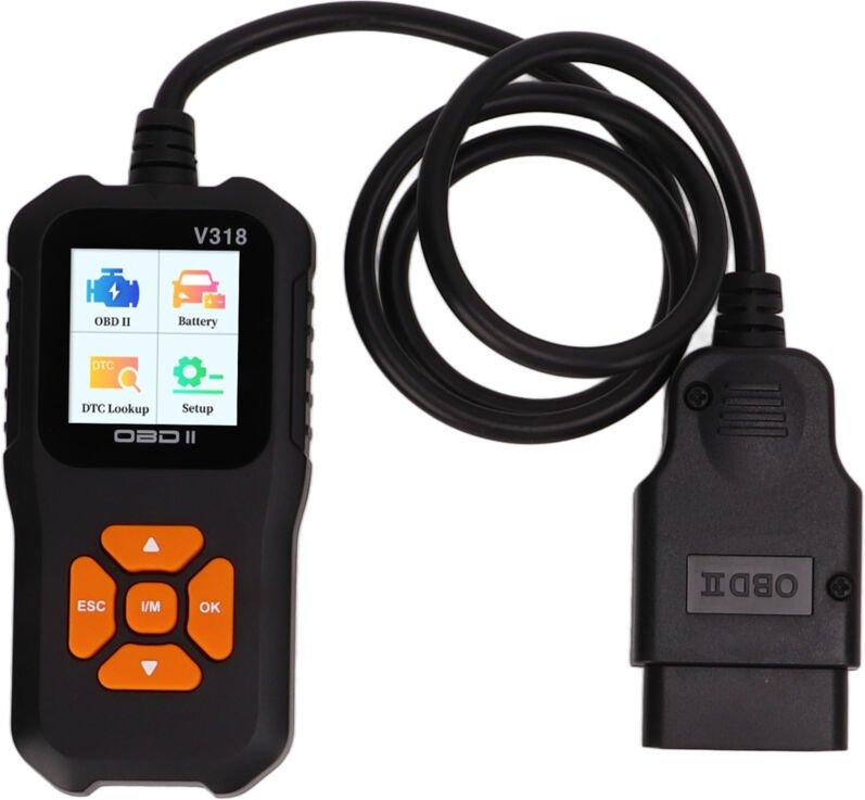 Thumbnail - Jeffergarden - OBD2-Scanner, V318 OBD2-Scanner, 1,8-Zoll-Farbbildschirm, 10 Sprachen, Fehlerleser, Auto-Diagnosetool