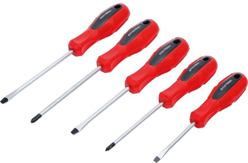 Schraubendreher-Satz Schlitz / Kreuzschlitz 5-tlg.