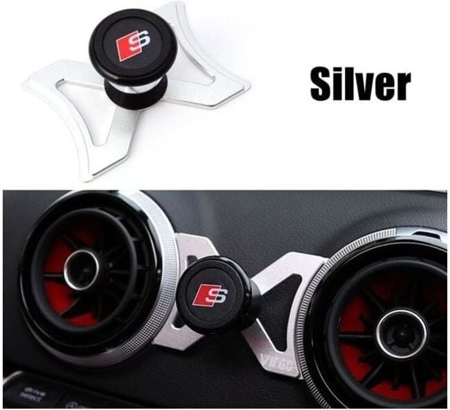 SNQ - Für Audi A3 S3 RS3 8V Autotelefonhalter, Lüftungsschlitzhalterung, 360° drehbarer Ständer, magnetische GPS-Halteru...