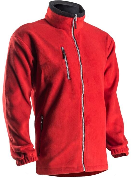 Thumbnail - Arbeitsjacke aus Fleece ANGARA - Rot L - 48/50