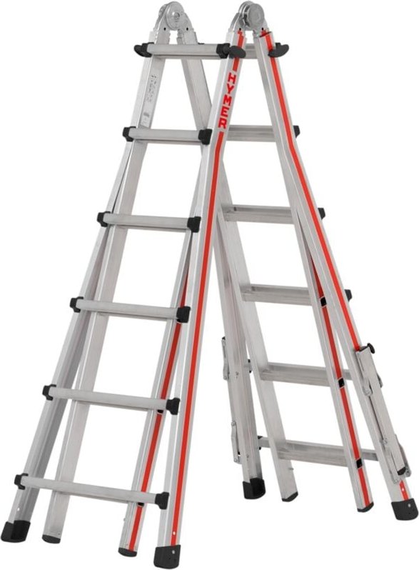 Teleskopleiter 4x6 Sprossen ah 6,70m - Hymer