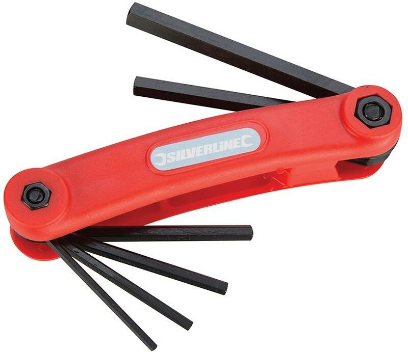 Innensechskantschlüssel, metrisch, 7-tlg. Satz 2,5–10 mm