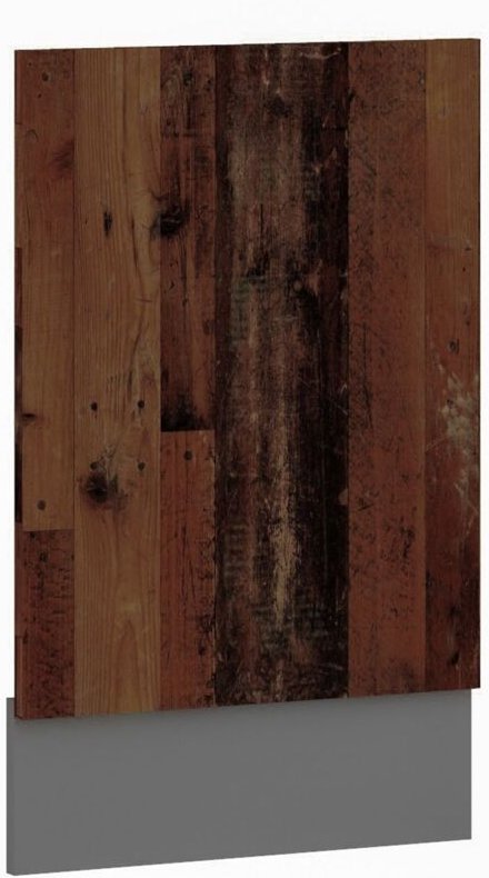 Küchen Preisbombe - Frontblende für integrierten Geschirrspüler 45 cm Küche old style Old Wood Optik