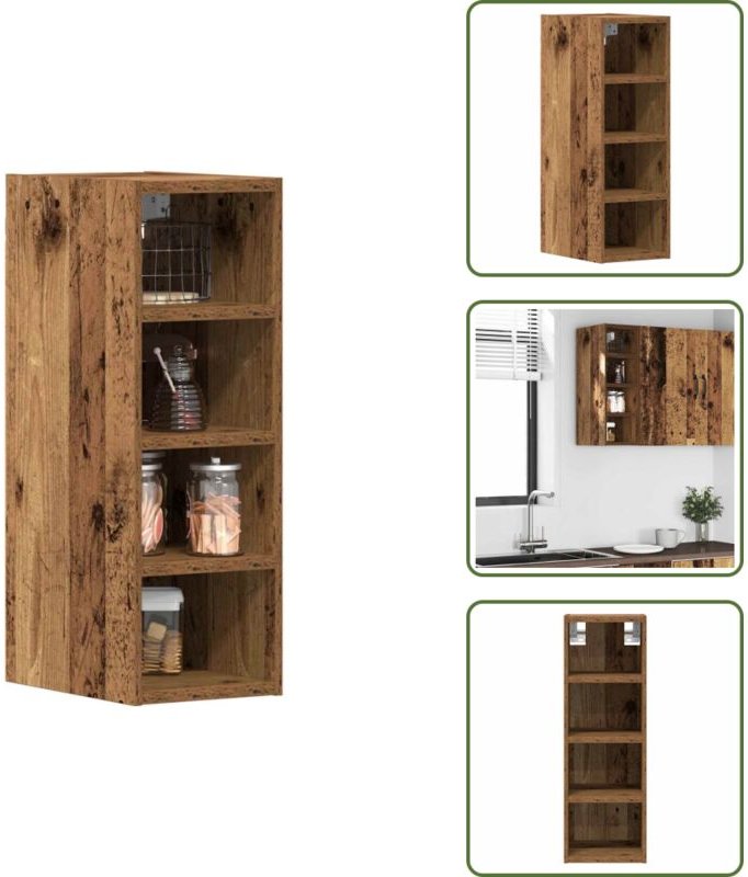 Hängeschrank Altholz-Optik 20x29,5x60 cm Holzwerkstoff - Hängeschrank - Hängeschränke - Küchenschrank - Aufbewahrungssch...