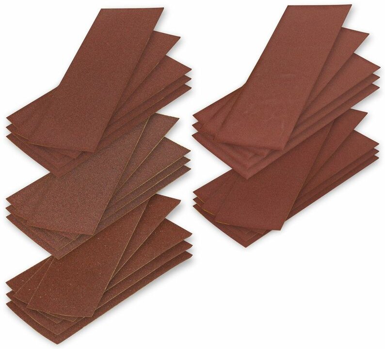 Dema - Schleifblätter für Schwingschleifer K60-240 25tlg. Schleifband Schleifblatt Schleifset Holz Metall