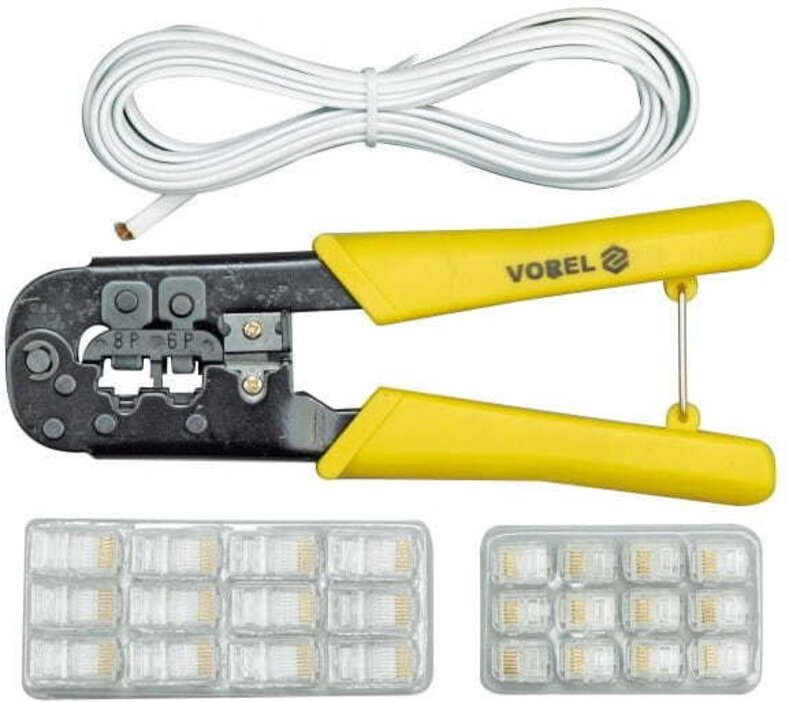 Vorel Telefon-Anschlusszange Mit Zubehör 45503