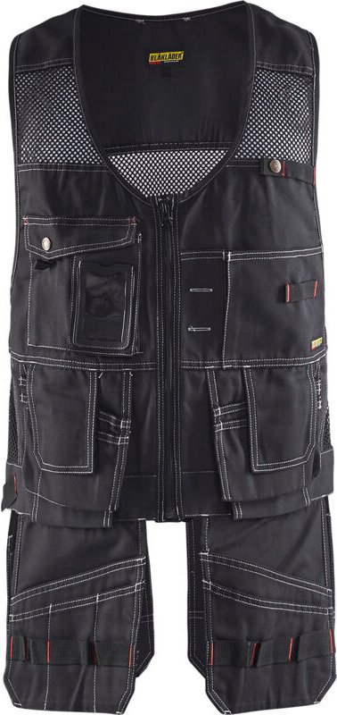 Arbeitsweste mit Werkzeughalter X1500 3100 Schwarz XXXL