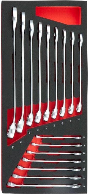 FACOM Schaumstoffmodul SLIM mit Ring-Maulschlüsseln, 16-tlg.