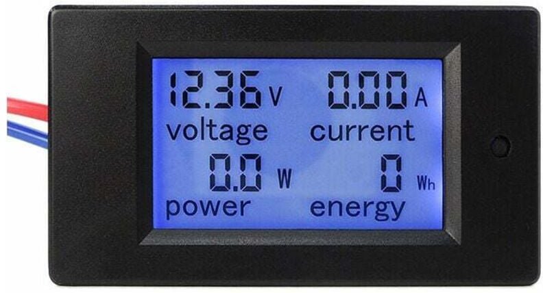 Voltmeter mit LCD-Display, 12 v Amperemeter-Tester-Anzeige, Spannungsstromversorgung, digitales Netzteil dc 6,5–100 v, 1...