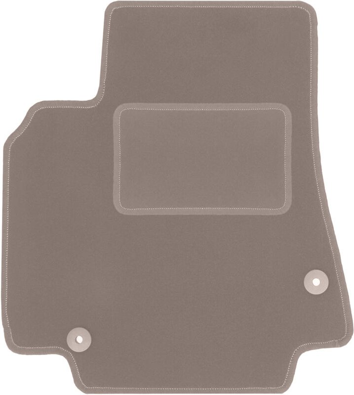 Beige Fahrermatte für: Peugeot Partner II Kombivan, Tepee, 5-Sitzer (2008-2018)