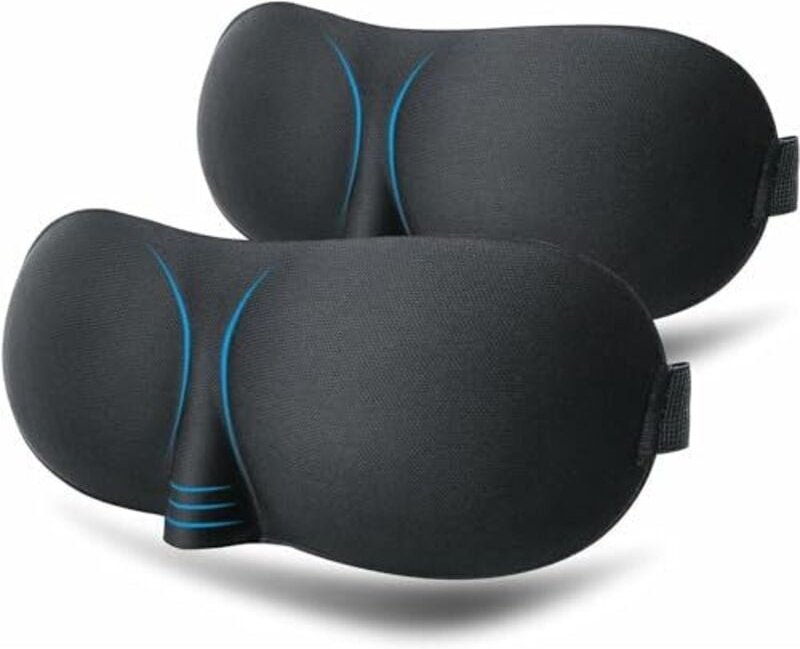 Schlafmaske, 3-teilige Nachtmaske für Männer und Frauen, 3D-Augenabdeckung zum Schlafen, Reisen, Meditation