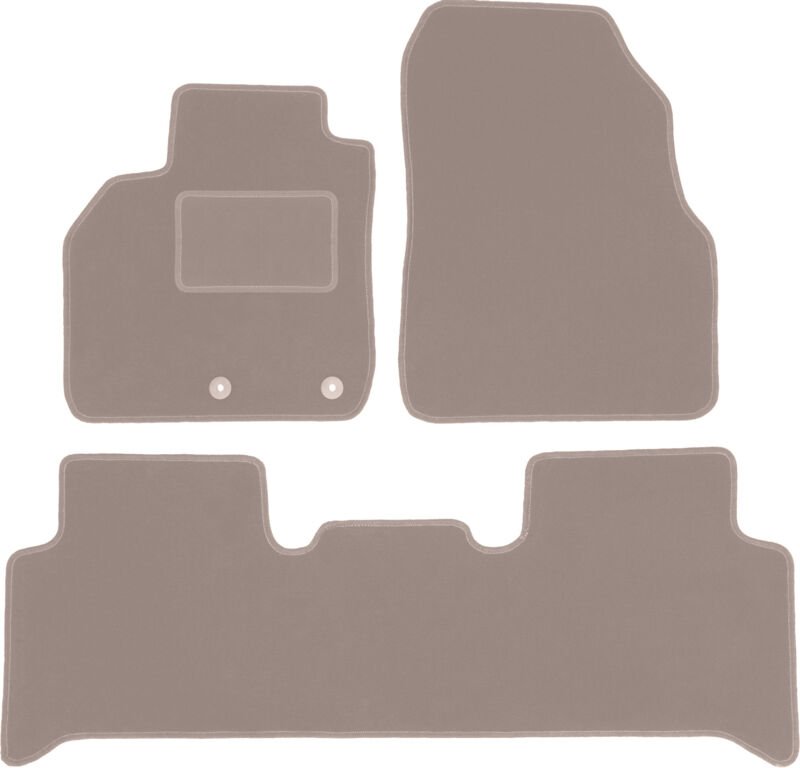 Beige Veloursmatten für: Renault Grand Scenic II Minivan (2003-2009)