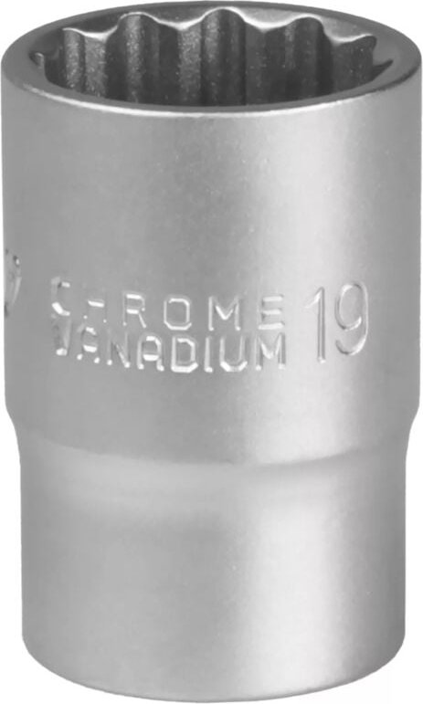 1/2" 12-Kant-Stecknuss 19 mm