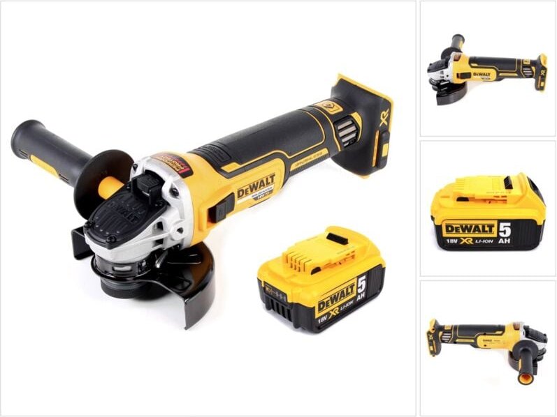 Dcg 405 n Akku Winkelschleifer 18V 125mm Brushless + 1x Akku 5,0Ah - ohne Ladegerät - Dewalt