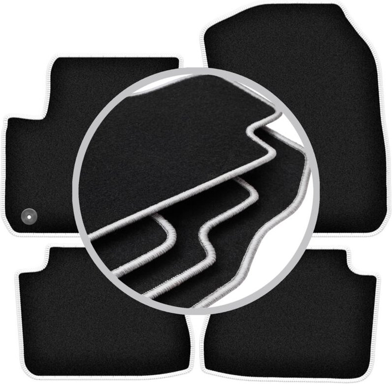 CARLUX-SILVER Autofußmatten für: Peugeot e-208 II Fließheck (2019-)