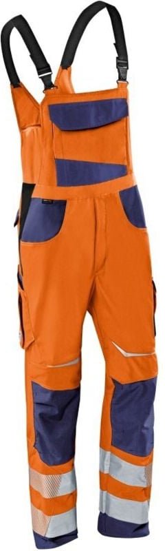 Kübler Latzhose reflectiq psa 2 3207 warnorange/dunkelblau Gr. 24