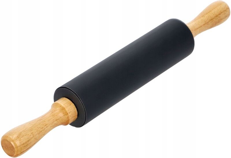 Kadax - Silikon Teigrolle mit Antihaftschicht, Teigroller, Schwarz