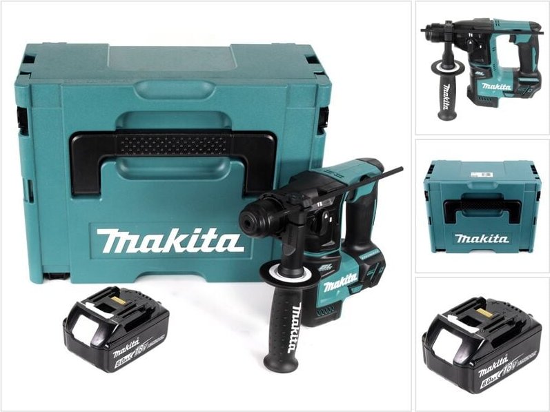 Dhr 171 G1J Akku Bohrhammer 18V 1,2J Brushless sds Plus + 1x Akku 6,0Ah + Makpac - ohne Ladegerät - Makita
