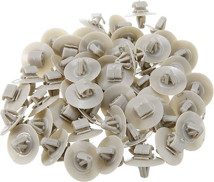 Tlily - 100 StüCk Clips für Kangoo Trafic Primastar Vivaro Verkehr Seiten Leiste Untere Schutz TüR Verkleidung