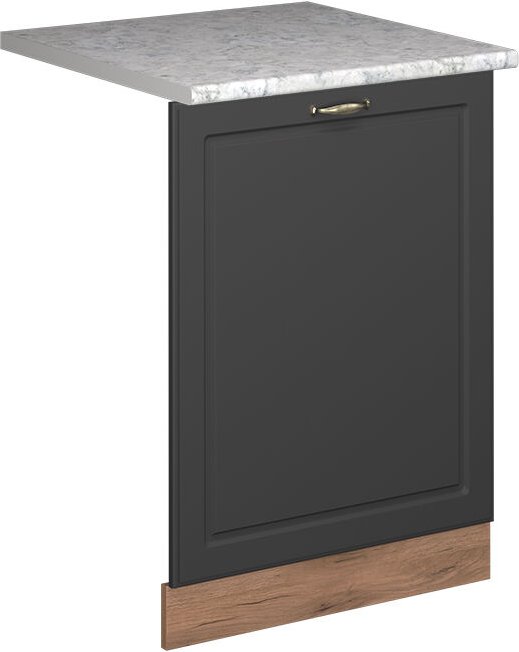 Vicco - Geschirrspülblende Fame-Line, Anthrazit-Gold Landhaus, 60 cm , ap Marmor