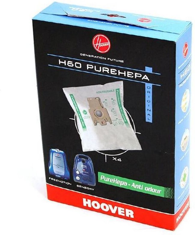 Ersatzteil - 4er Pack Staubsaugerbeutel (geruchshemmend) H60 - Hoover