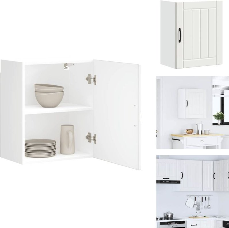 Küchen-Hängeschrank Lucca Weiß Holzwerkstoff - Küchen-Wandschrank - Küchen-Wandschränke - Wandschrank Küche - Küchenschr...