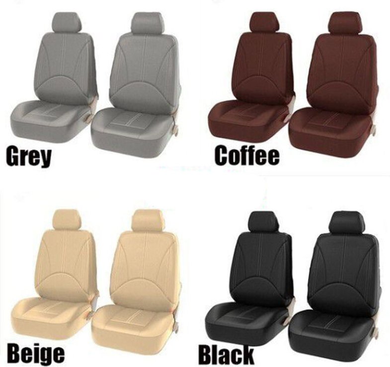 Thumbnail - Eosnow - Universal Car pu Leder Vordersitzabdeckungen feiner Qualität Rückenschaufel Cover Auto Innenschutzschutz