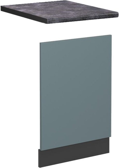 Vicco - Frontblende R-Line, Blau-Grau, 45 cm , ap Anthrazit