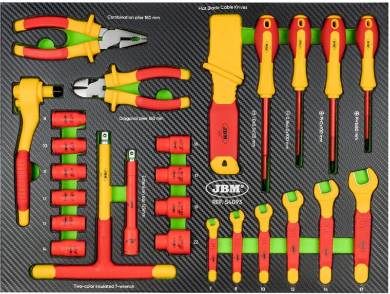 JBM54093 VDE Isolierwerkzeug EVA Modul, 26 Stück