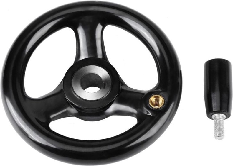 Thumbnail - Volant pour Fraiseuse, Roue à Main pour Fraiseuse Volant à 3 Branches à Poignée Tournante 12 100mm pour Machines-outils,...