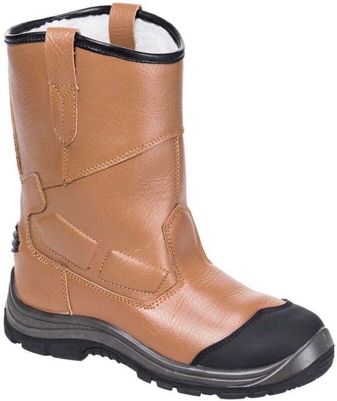 Wysoki Butt Steelite Rigger Pro S3 von HRO (Tan, 45)