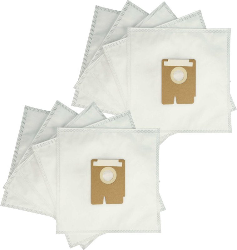 Thumbnail - 10x Staubsaugerbeutel kompatibel mit Omega bss 13, bss 14, bss 17, Buggy 1200e Staubsauger - Mikrovlies, 27,6cm x 26,6cm...
